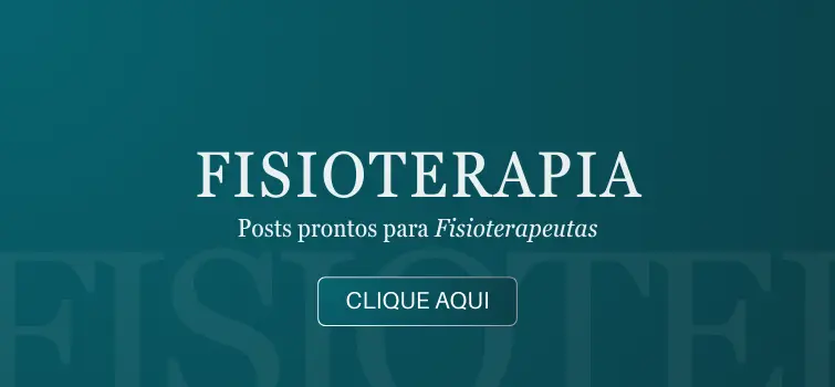 Kit de posts editáveis para fisioterapeutas